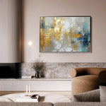 Abstract 134 Canvas Art 18" x 24" / 45 x 60 cm / Black
