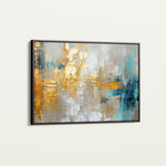 Abstract 134 Canvas Art 18" x 24" / 45 x 60 cm / Black