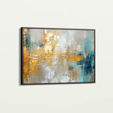 Abstract 134 Canvas Art 18" x 24" / 45 x 60 cm / Black