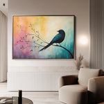 Animals 134 Canvas Art 18" x 24" / 45 x 60 cm / Black