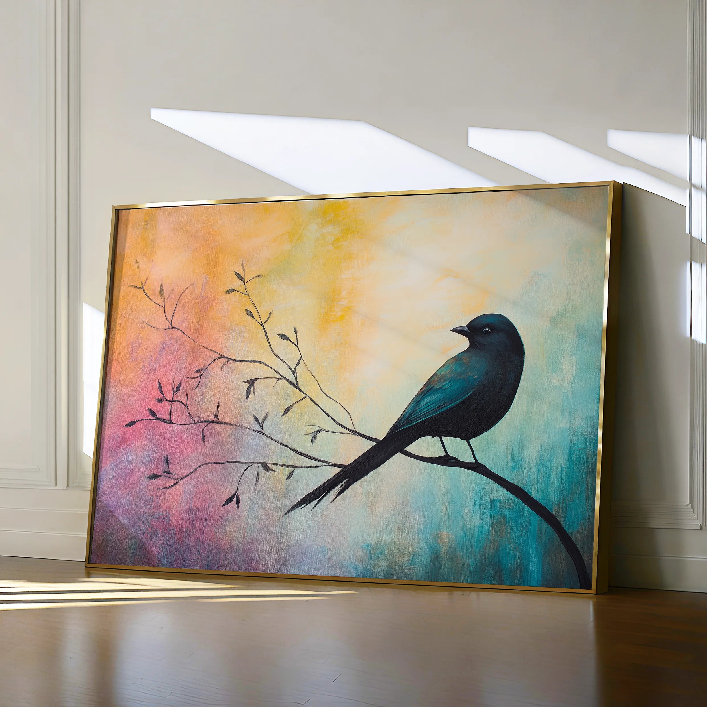 Animals 134 Canvas Art 18" x 24" / 45 x 60 cm / Black