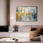 Abstract 134 Canvas Art 60 x 40 cm / Black