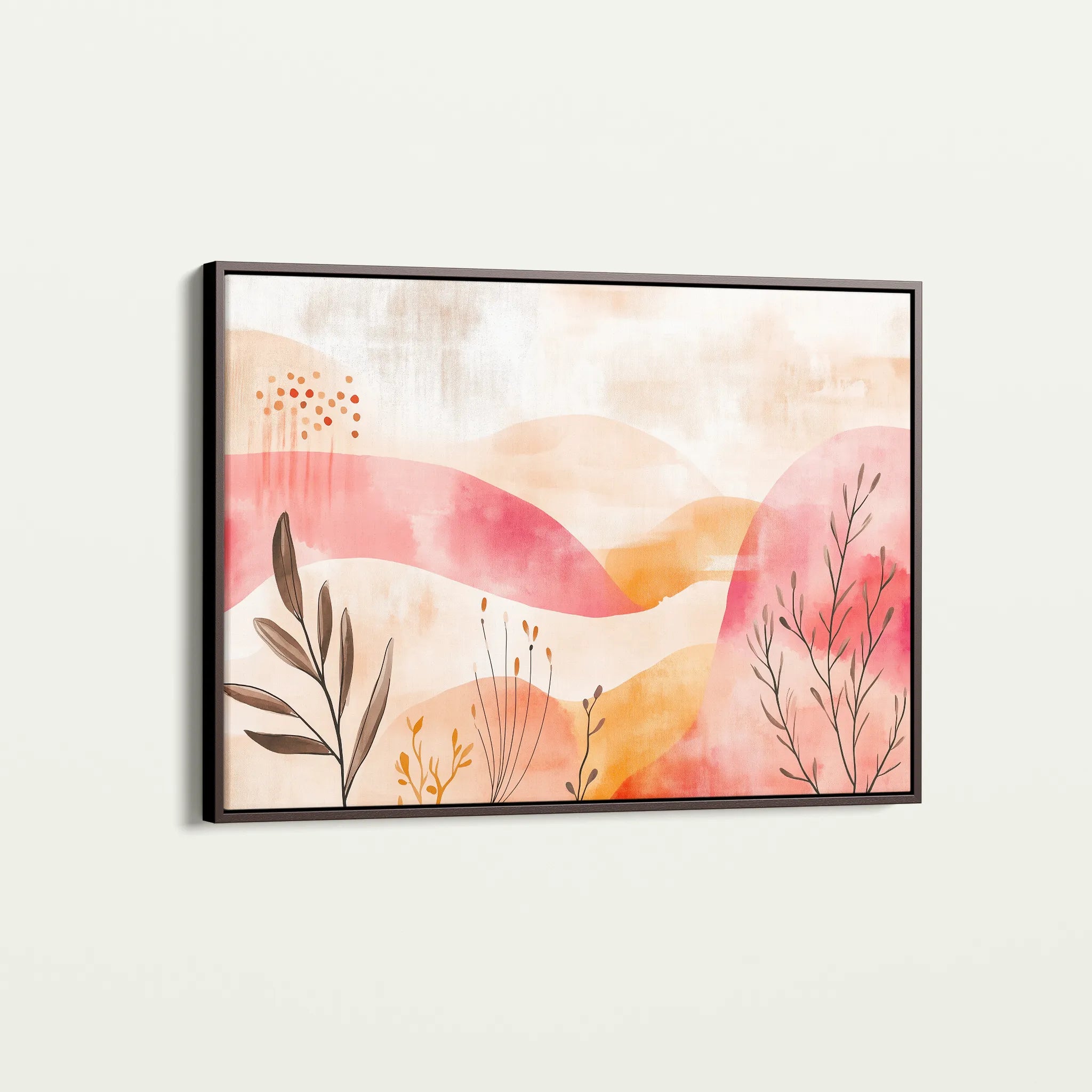 Boho 134 Canvas Art 18" x 24" / 45 x 60 cm / Black