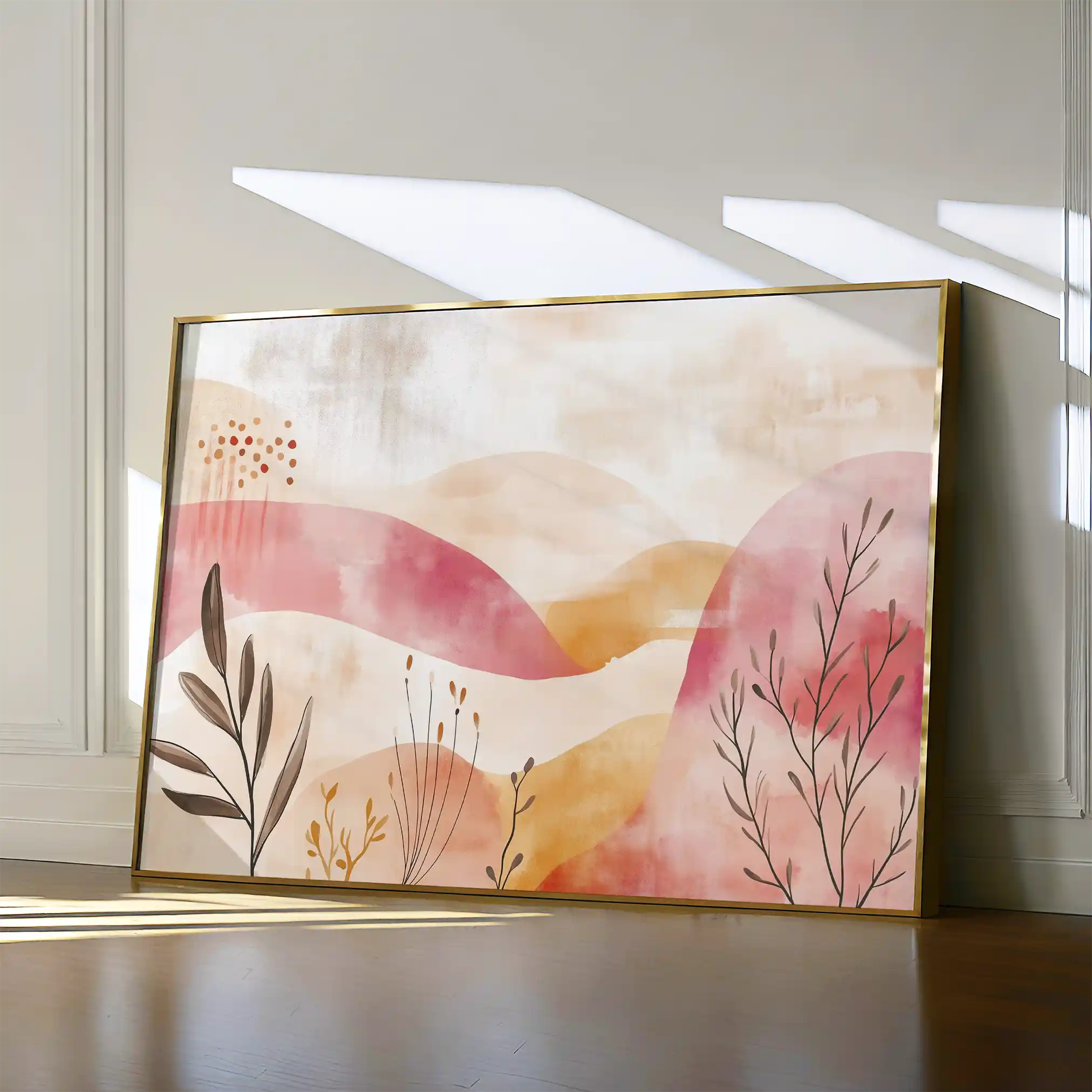 Boho 134 Canvas Art 60 x 40 cm / Black