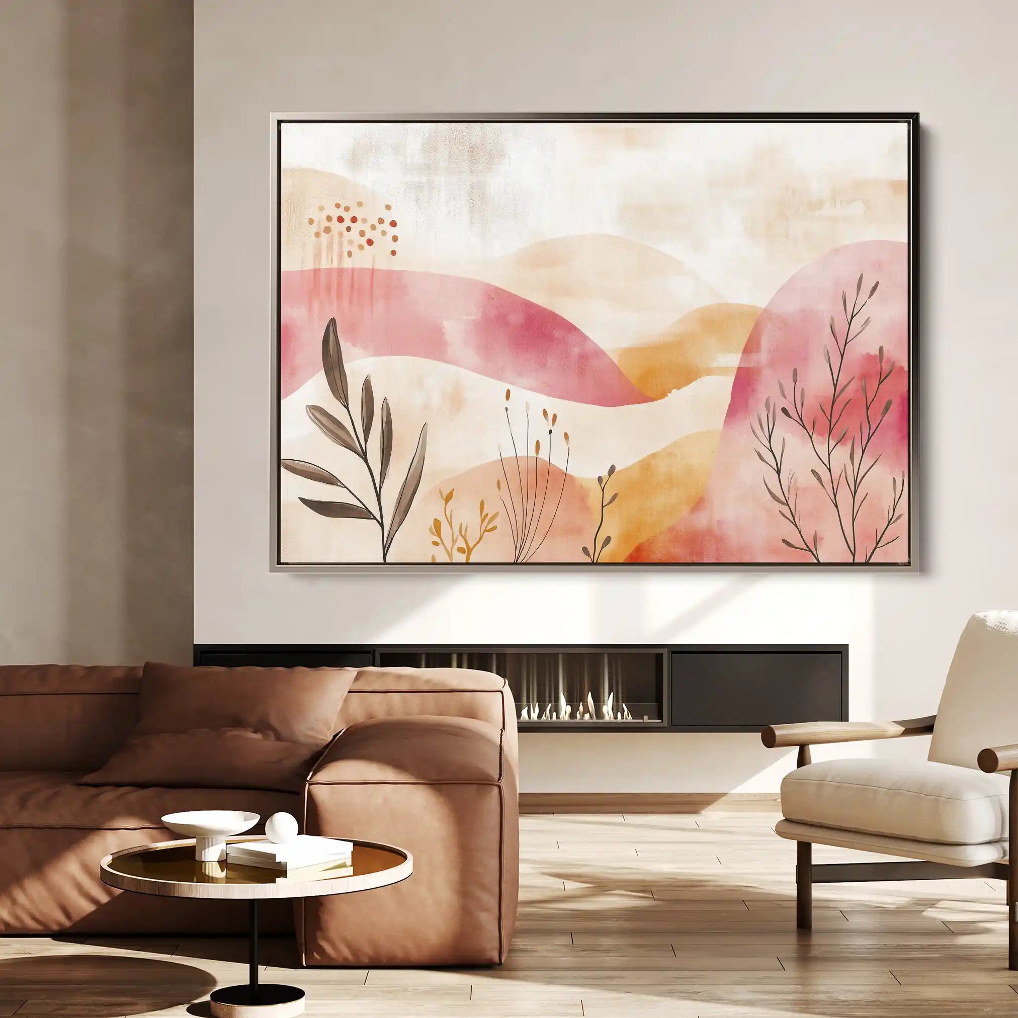 Boho 134 Canvas Art 60 x 40 cm / Black