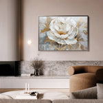 Floral 134 Canvas Art 18" x 24" / 45 x 60 cm / Black