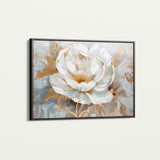 Floral 134 Canvas Art 18" x 24" / 45 x 60 cm / Black