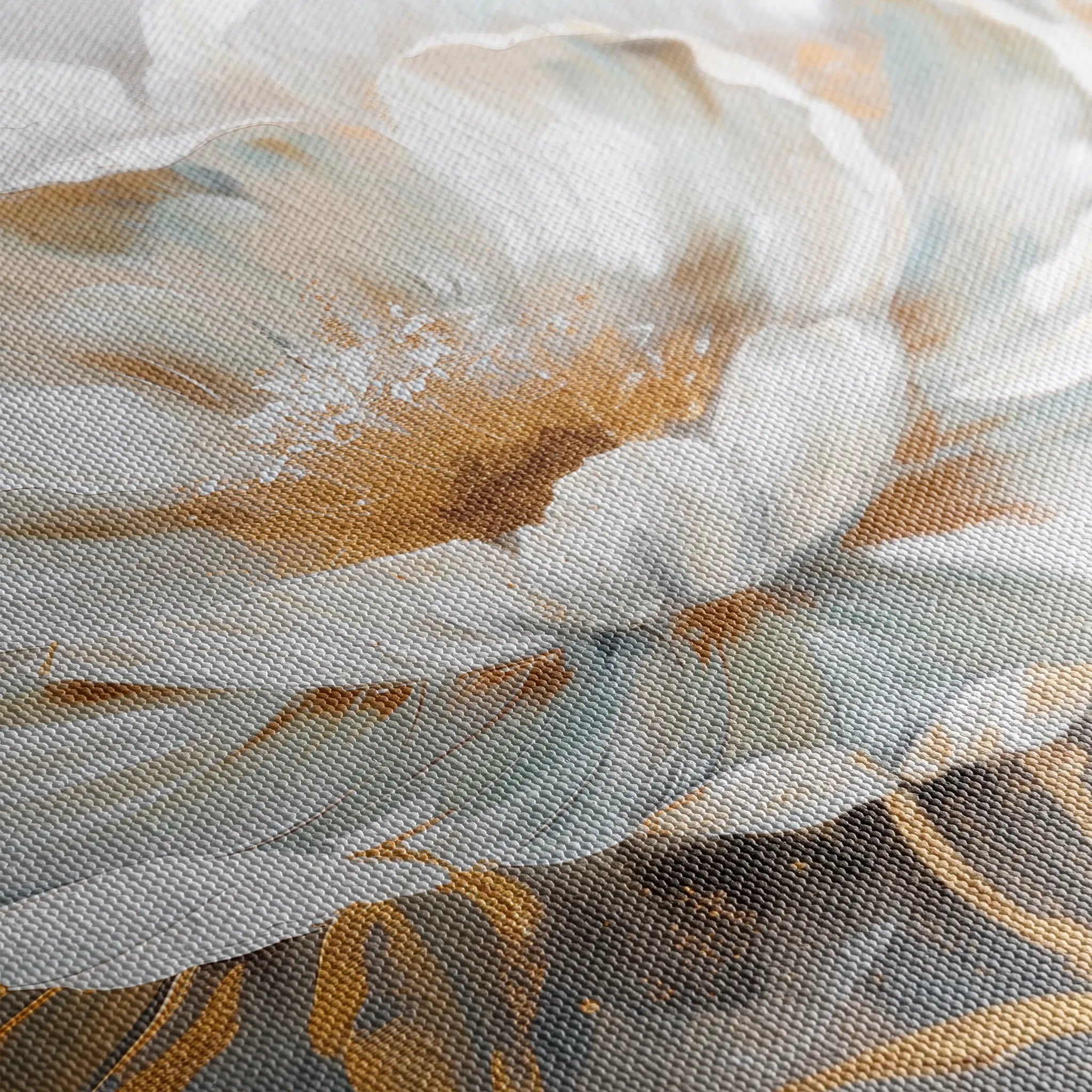 Floral 134 Canvas Art 18" x 24" / 45 x 60 cm / Black
