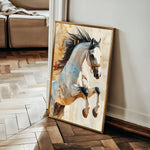 Horses 134 Canvas Art 18" x 24" / 45 x 60 cm / Black