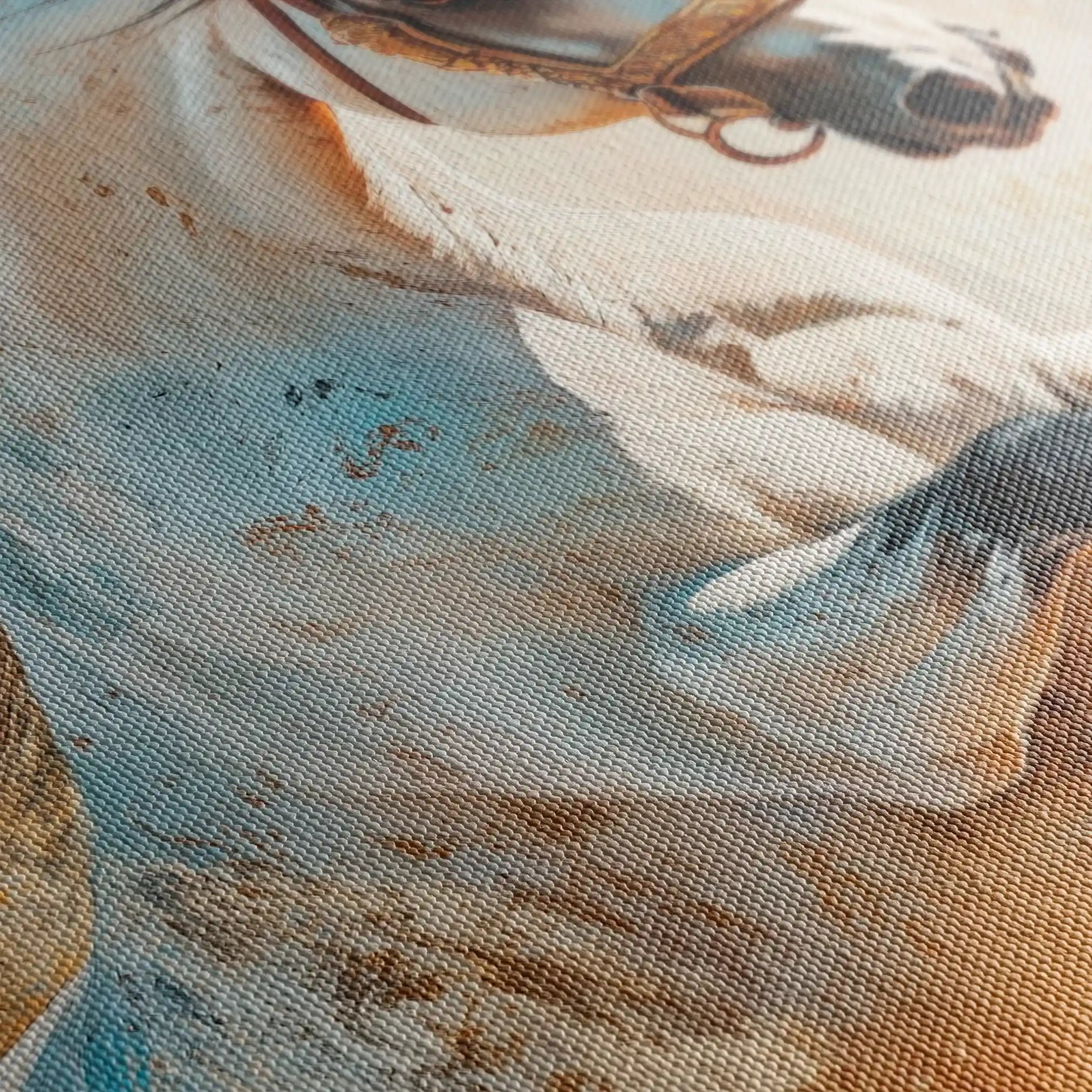 Horses 134 Canvas Art 60 x 40 cm / Black