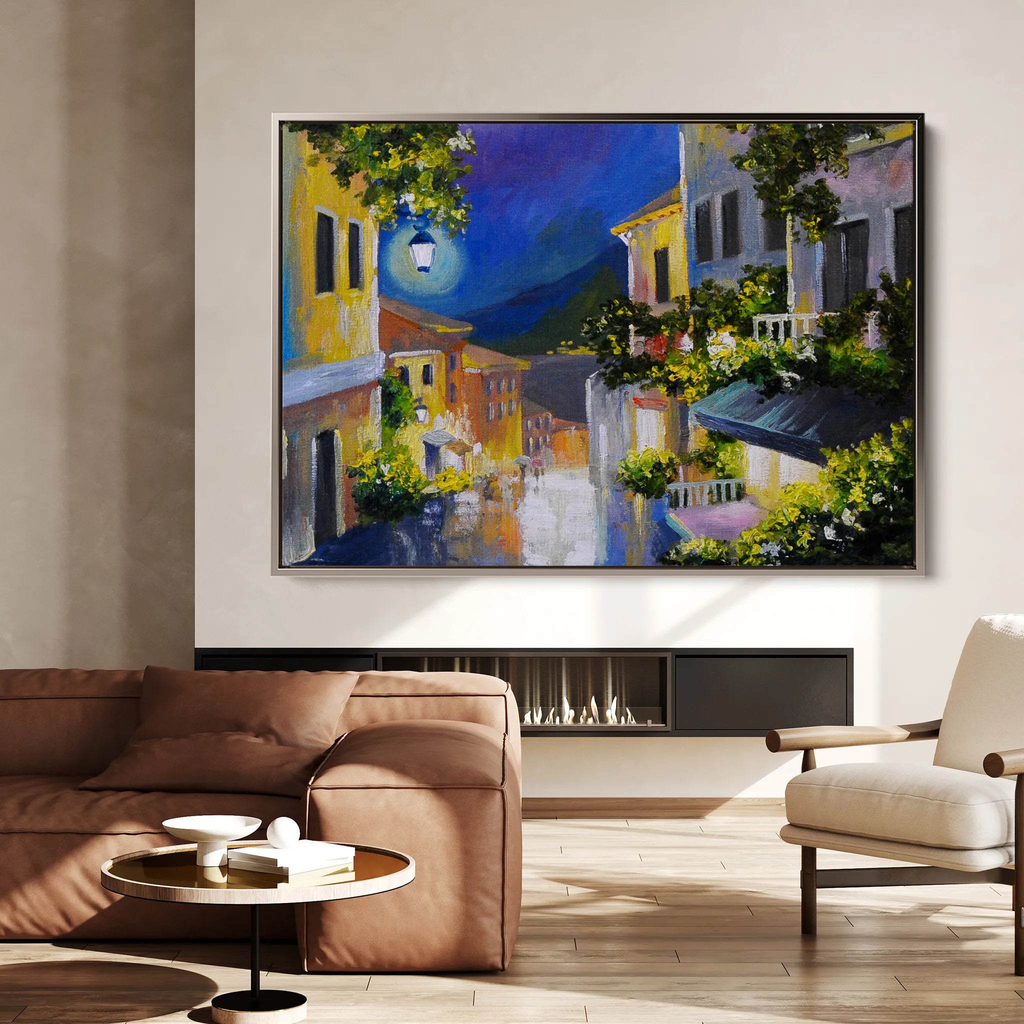 Landscape 134 Canvas Art 18" x 24" / 45 x 60 cm / Black