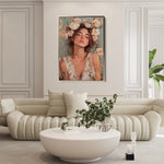 Portrait 134 Canvas Art 18" x 24" / 45 x 60 cm / Black