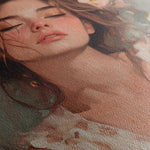 Portrait 134 Canvas Art 18" x 24" / 45 x 60 cm / Black