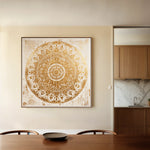 Abstract 1340 Canvas Art 16" x 16" / 40 x 40 cm / Black