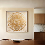 Abstract 1340 Canvas Art 16" x 16" / 40 x 40 cm / Black