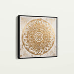 Abstract 1340 Canvas Art 16" x 16" / 40 x 40 cm / Black