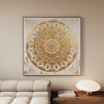 Abstract 1340 Canvas Art 60 x 60 cm / Black