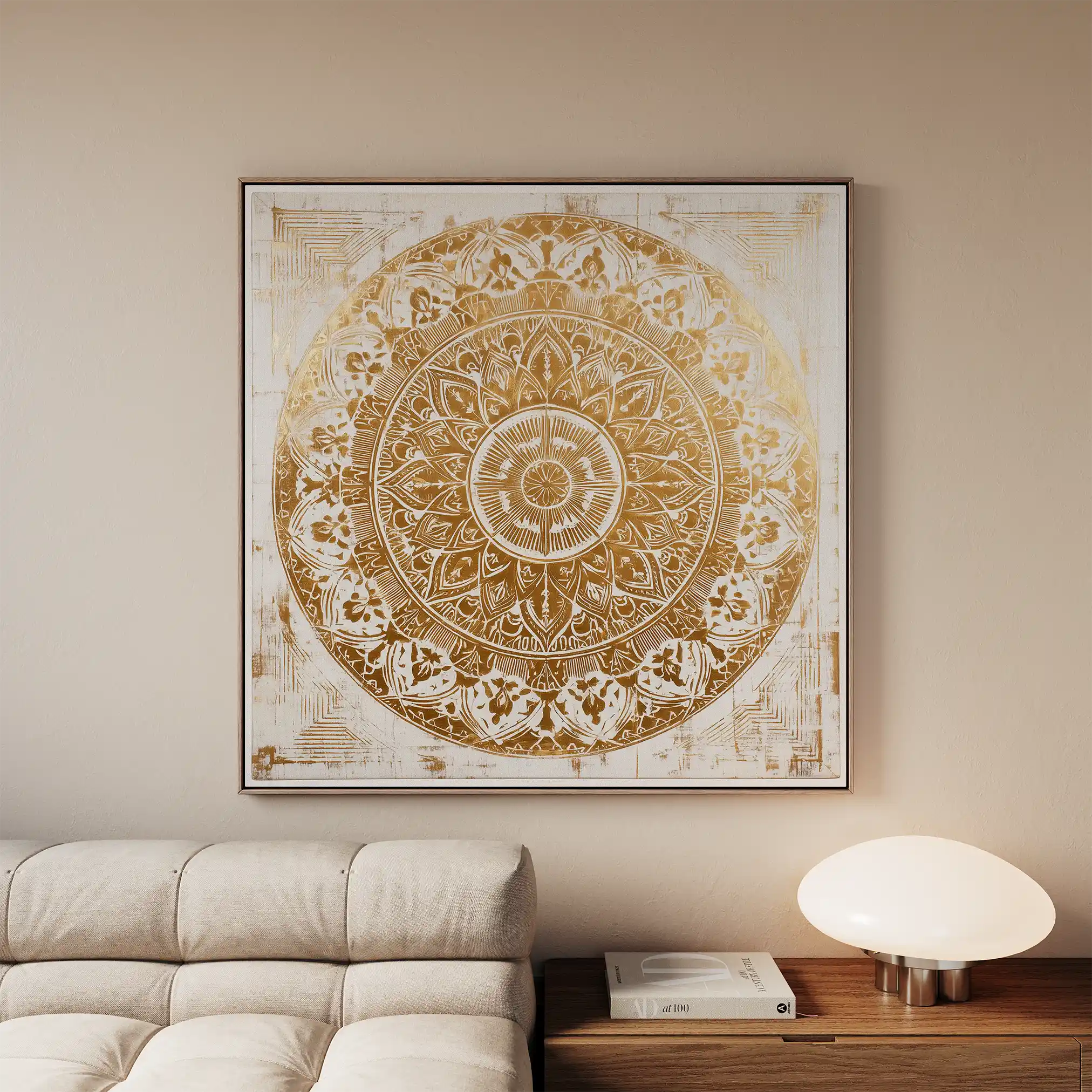 Abstract 1340 Canvas Art 60 x 60 cm / Black