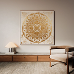 Abstract 1340 Canvas Art 60 x 60 cm / Black