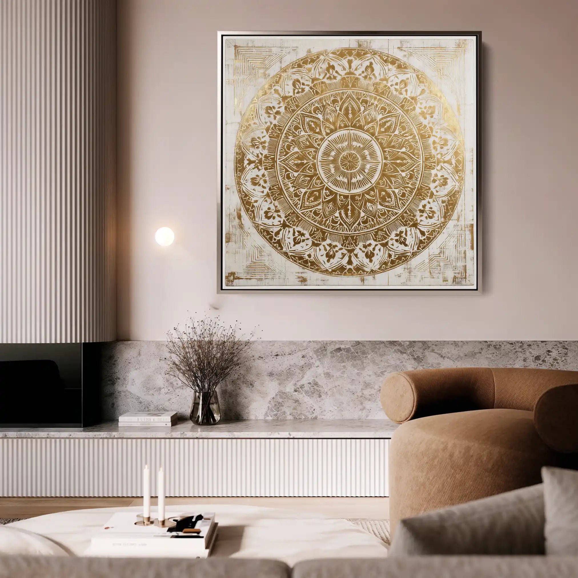 Abstract 1340 Canvas Art 60 x 60 cm / Black