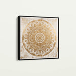 Abstract 1340 Canvas Art 60 x 60 cm / Black