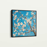 Floral 1340 Canvas Art 16" x 16" / 40 x 40 cm / Black