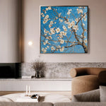 Floral 1340 Canvas Art 60 x 60 cm / Black