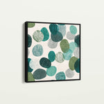 Abstract 1341 Canvas Art 16" x 16" / 40 x 40 cm / Black