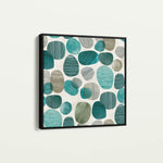 Abstract 1342 Canvas Art 16" x 16" / 40 x 40 cm / Black