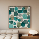 Abstract 1342 Canvas Art 60 x 60 cm / Black