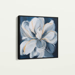 Floral 1342 Canvas Art 16" x 16" / 40 x 40 cm / Black