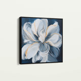 Floral 1342 Canvas Art 16" x 16" / 40 x 40 cm / Black