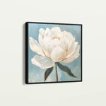 Floral 1343 Canvas Art 16" x 16" / 40 x 40 cm / Black
