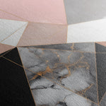 Abstract 1344 Canvas Art 16" x 16" / 40 x 40 cm / Black