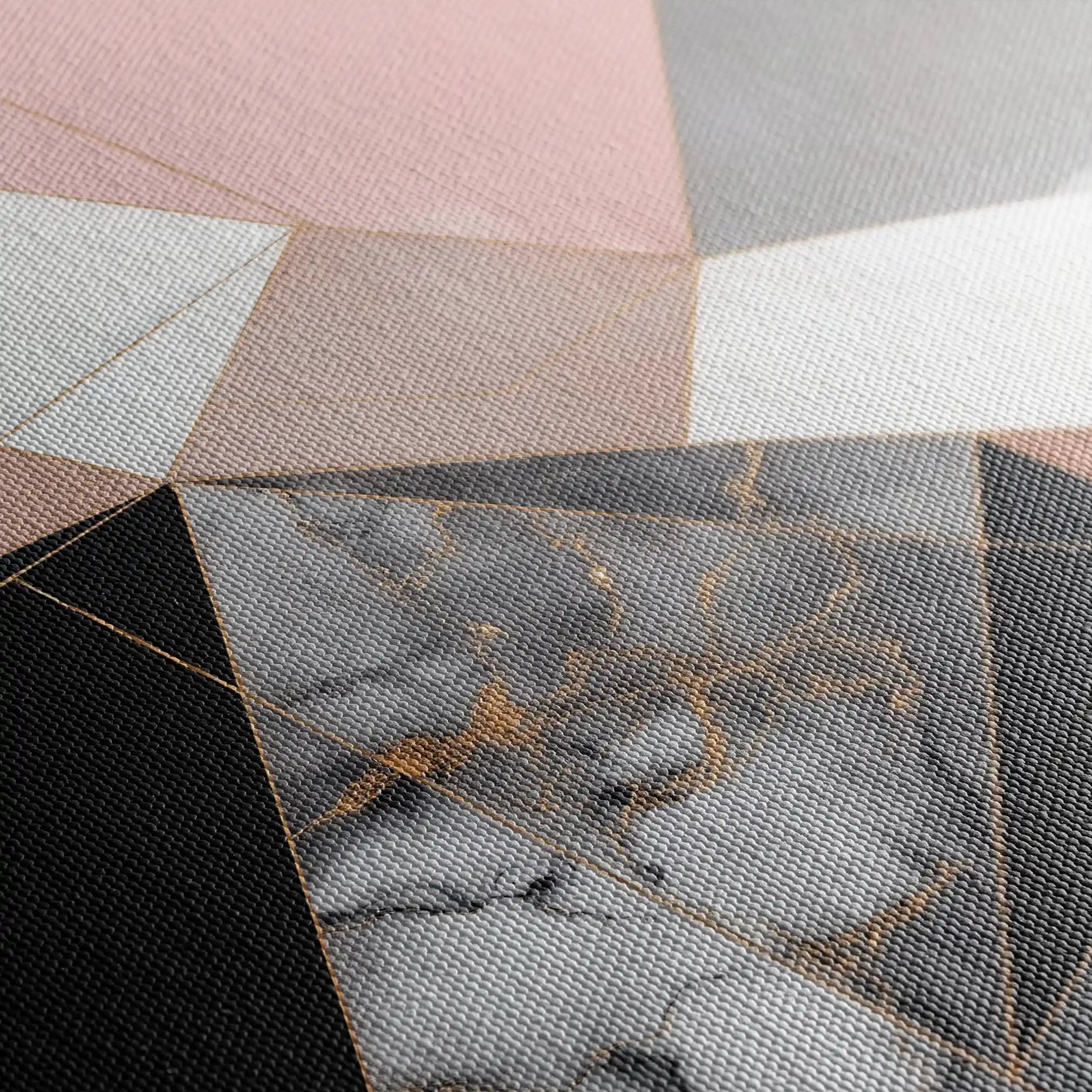 Abstract 1344 Canvas Art 60 x 60 cm / Black