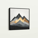 Abstract 1345 Canvas Art 16" x 16" / 40 x 40 cm / Black