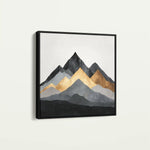 Abstract 1345 Canvas Art 60 x 60 cm / Black
