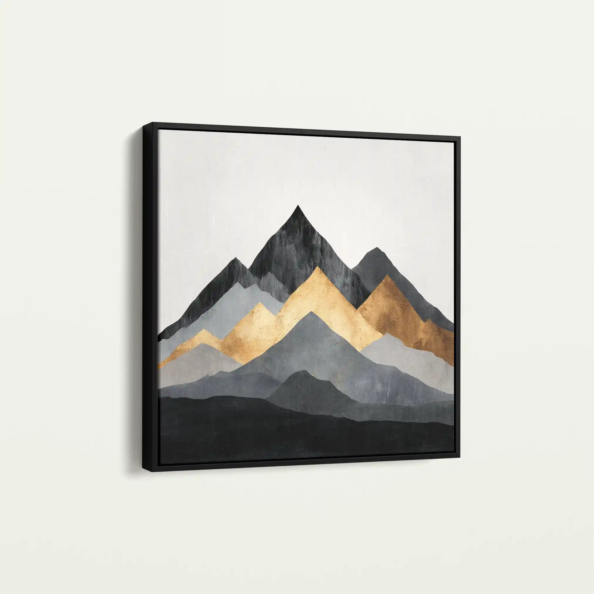 Abstract 1345 Canvas Art 60 x 60 cm / Black
