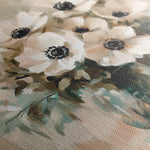 Floral 1345 Canvas Art 16" x 16" / 40 x 40 cm / Black