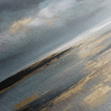 Abstract 1347 Canvas Art 16" x 16" / 40 x 40 cm / Black