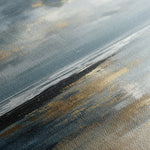 Abstract 1348 Canvas Art 16" x 16" / 40 x 40 cm / Black