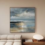 Abstract 1348 Canvas Art 60 x 60 cm / Black