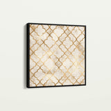Abstract 1349 Canvas Art 16" x 16" / 40 x 40 cm / Black