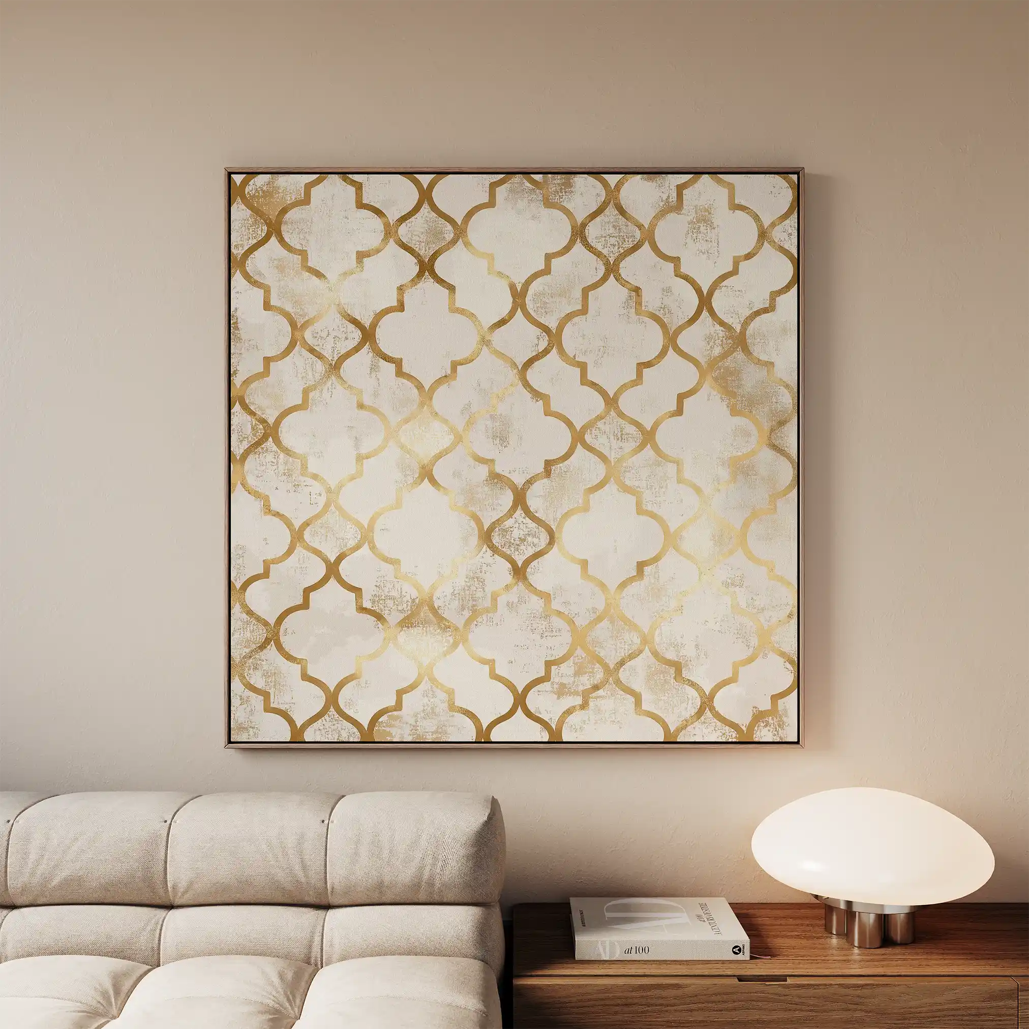 Abstract 1349 Canvas Art 60 x 60 cm / Black