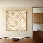 Abstract 1349 Canvas Art 60 x 60 cm / Black