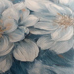 Floral 1349 Canvas Art 16" x 16" / 40 x 40 cm / Black