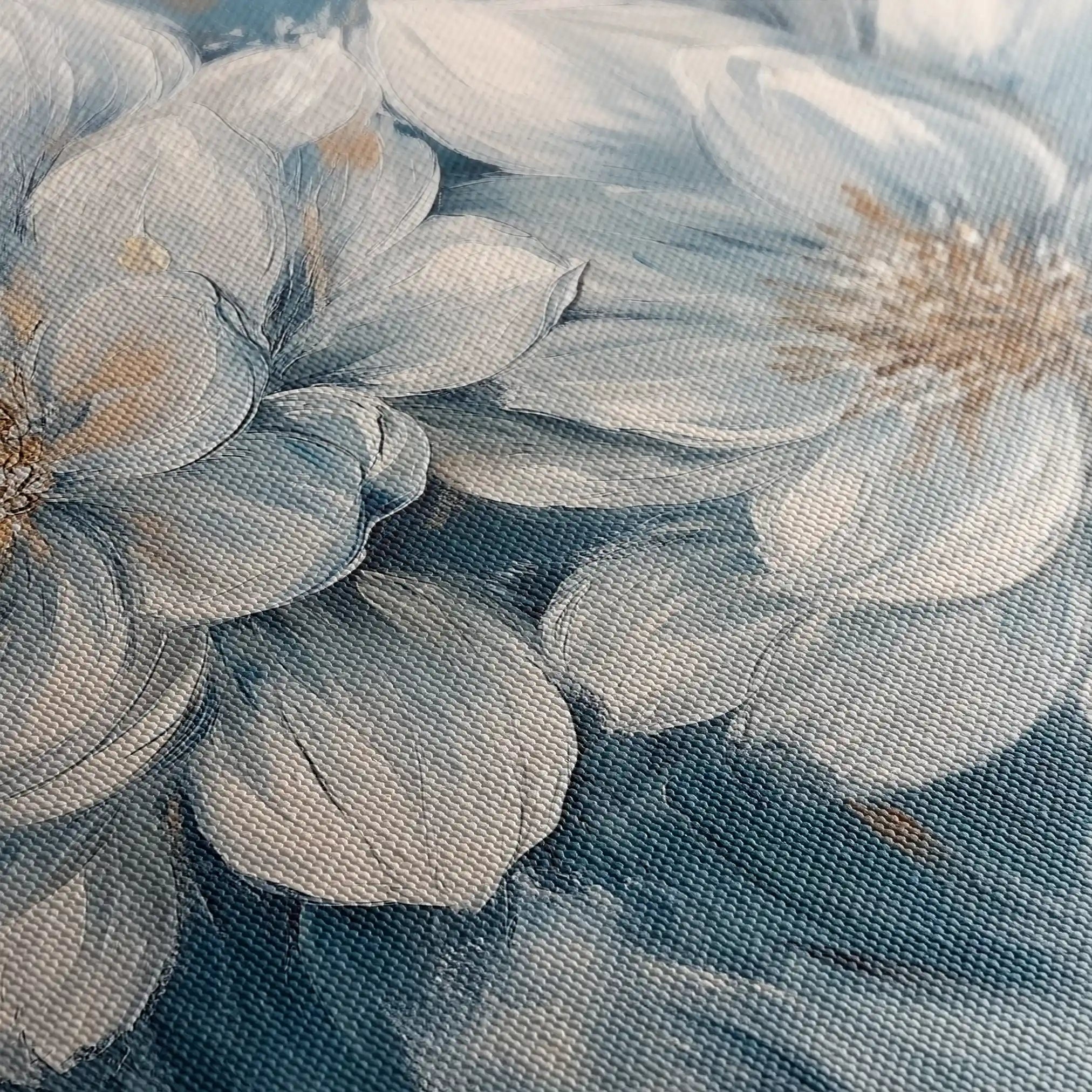 Floral 1349 Canvas Art 60 x 60 cm / Black