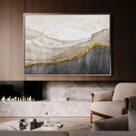 Abstract 135 Canvas Art 18" x 24" / 45 x 60 cm / Black