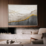 Abstract 135 Canvas Art 18" x 24" / 45 x 60 cm / Black