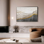 Abstract 135 Canvas Art 60 x 40 cm / Black